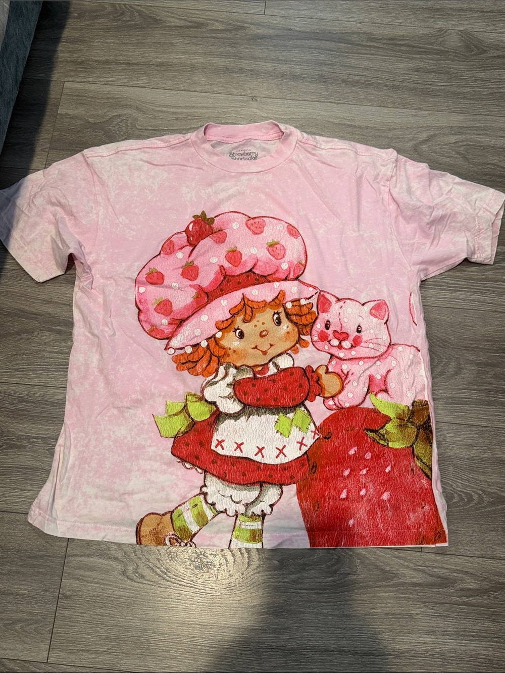 Hot Topic Strawberry Shortcake Two Sided Oversized Tee Shirt M